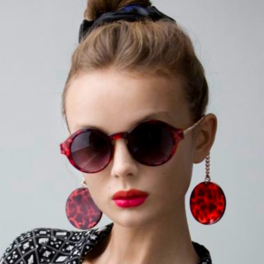 And & other stories tortoiseshell chain sunglasses